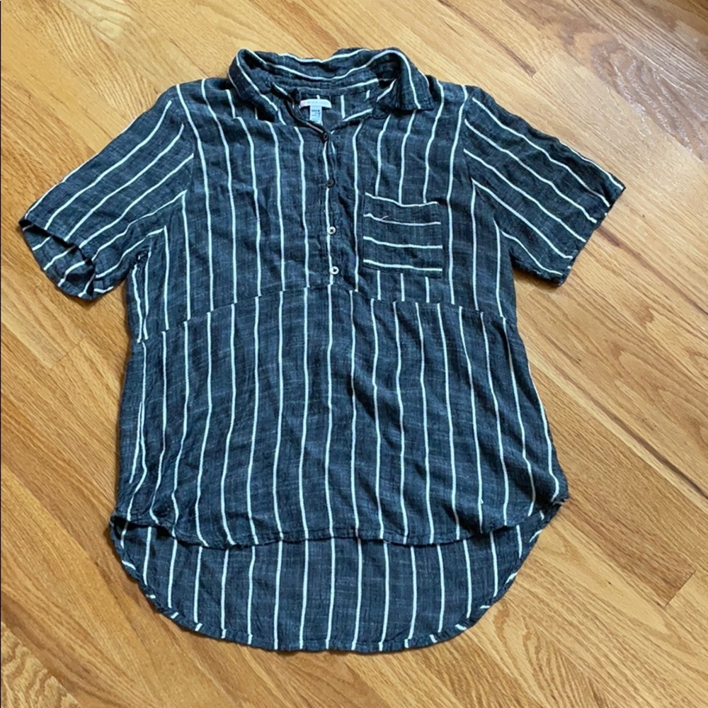 Sisstrevolution Linen Button Shirt
